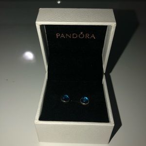 PANDORA Earrings December Droplets Sterling Silver